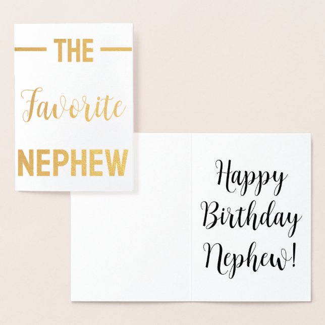 Nephew Greeting Card Funny Custom Personalised (Display)