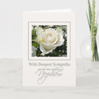 Nephew loss Rose sympathy Card