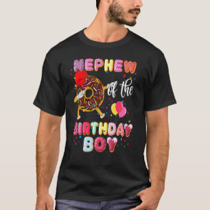 Nephew Of The Birthday Boy  Dabbing Donut Fathers  T-Shirt