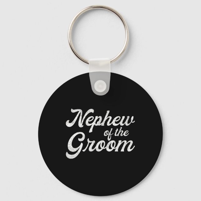 Nephew Of The Groom Shirts For Kids  Key Ring (Front)