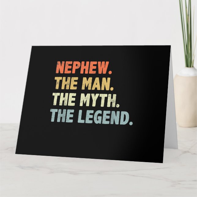 Nephew The Man Myth Legend Father’s Day Card (Front)
