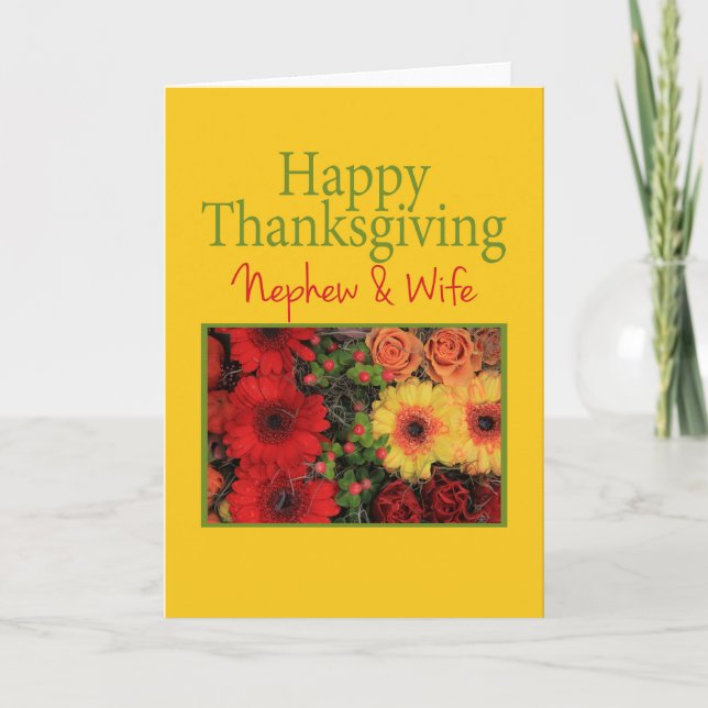 Nephew & wife Thanksgiving Card (Front)
