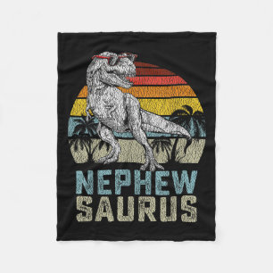 Nephewsaurus T Rex Dinosaur Nephew Saurus Family M Fleece Blanket