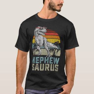 Nephewsaurus T Rex Dinosaur Nephew Saurus Family M T-Shirt