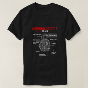 Nephrologist Doctor Brain Kidney Surgeon Tech T-Shirt