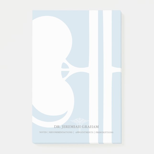 Nephrologist Kidney Doctor Personalised Name Post-it Notes (Front)