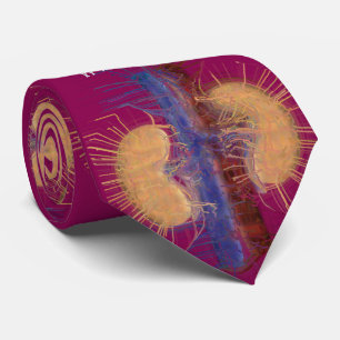 Nephrologist Tie Unique Artsy Kidney Design #10