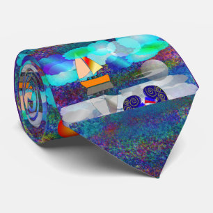 Nephrologist Unique Artsy Sailboat #40 Tie