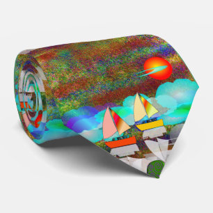 Nephrologist Unique Artsy Sailboat #45 Neck Tie