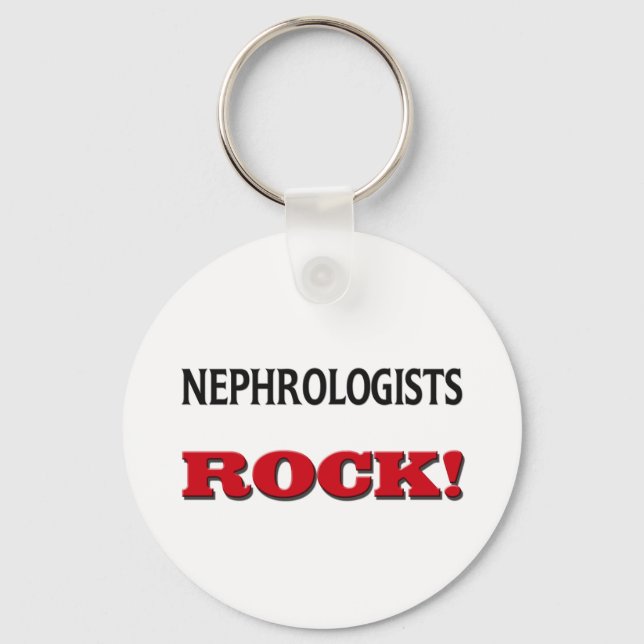 Nephrologists Rock Key Ring (Front)
