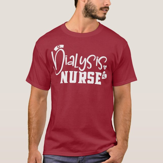 Nephrology Dialysis Nurse Renal Kidney RN T-Shirt (Front)