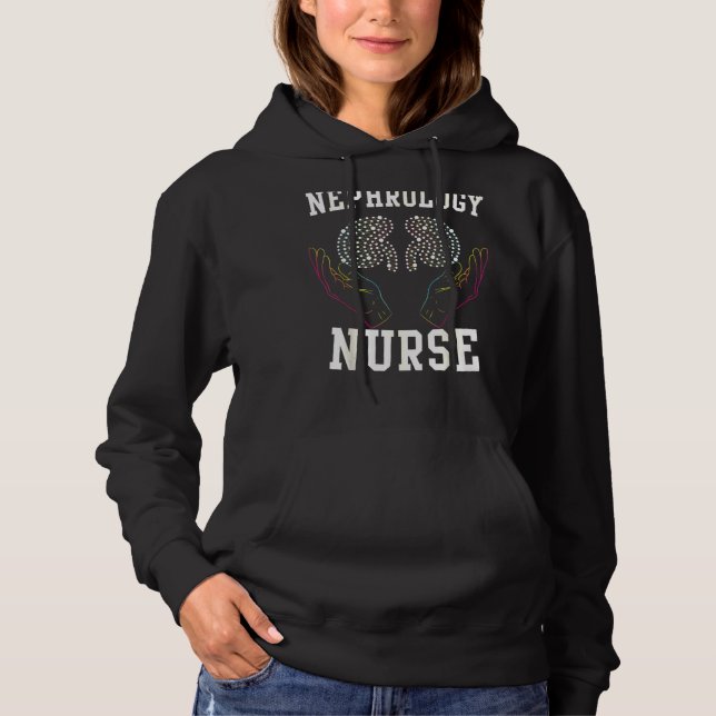 Nephrology Nurse Medicinal Dialysis Nursing Rn Hoodie (Front)