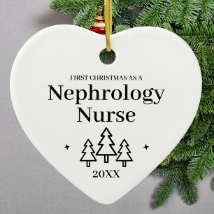 Nephrology Nurse New Job Christmas Ceramic Tree Decoration