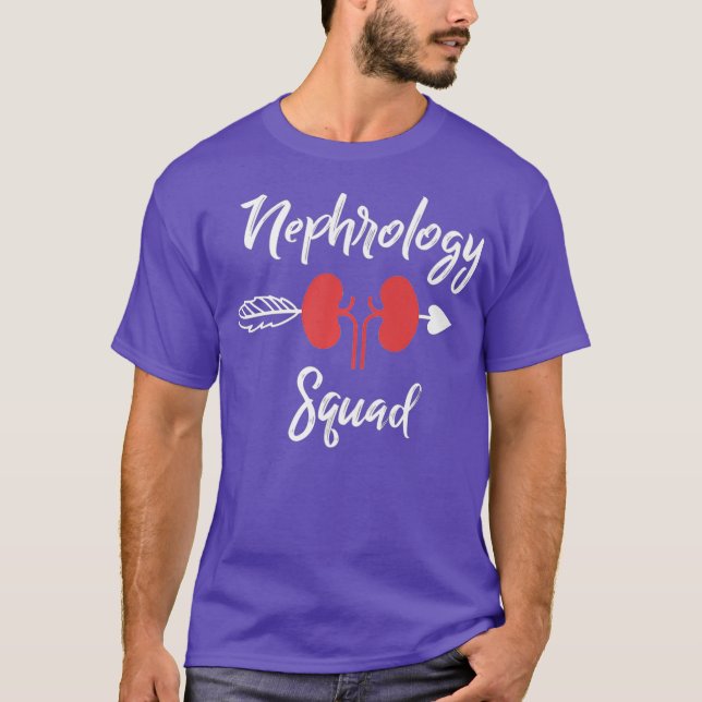 Nephrology Squad tee Nephrology Dialysis Nursing (Front)