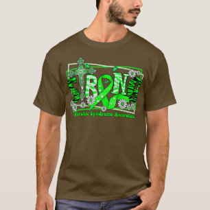 Nephrotic Syndrome Awareness cross ribbon Strong h T-Shirt