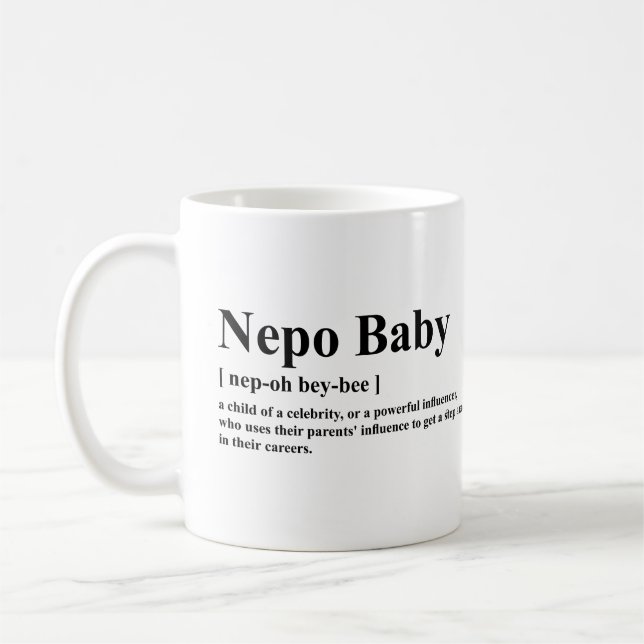 Nepo Baby Meaning Coffee Mug (Left)