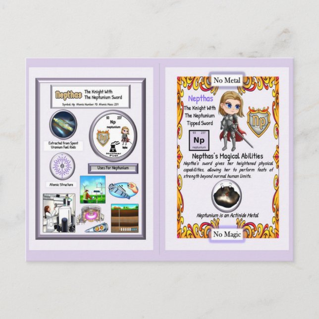 Nepthas - Knight Neptunium Sword Postcard (Front)