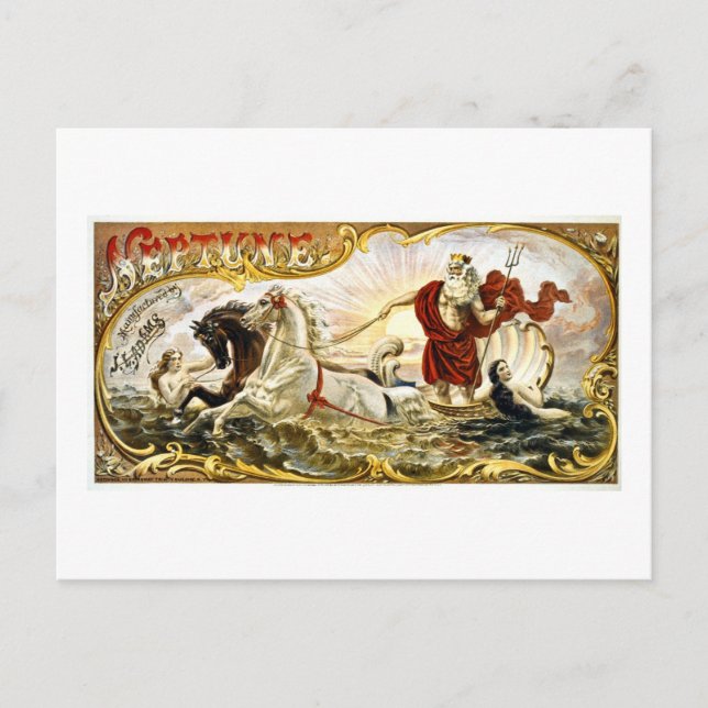 Neptune 1866 - Vintage Label Postcard (Front)