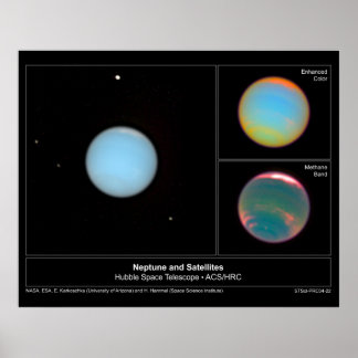 Neptune&amp;Satellites-2004-22a Poster