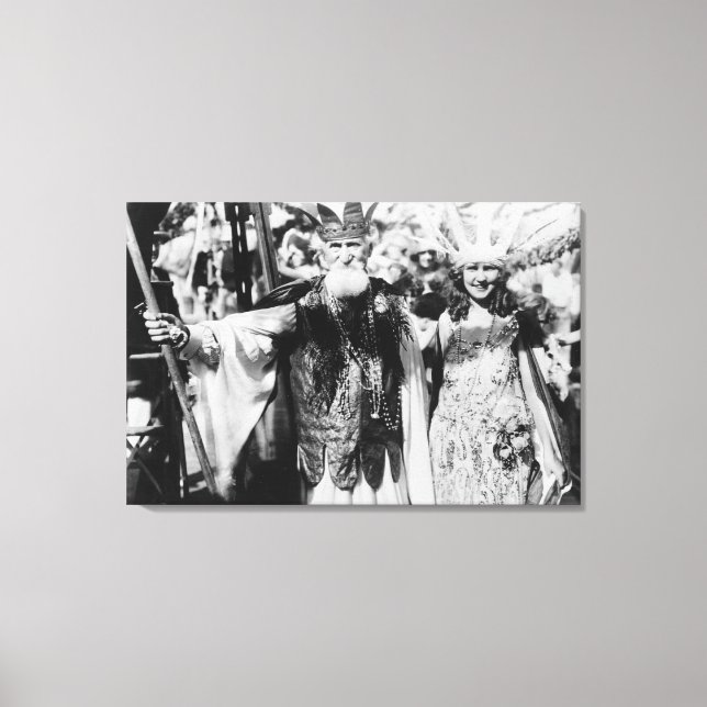 Neptune and Miss America at Carnival Photograph Canvas Print (Front)