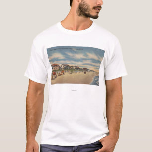Neptune Beach, FL - View of Ocean Front Homes T-Shirt