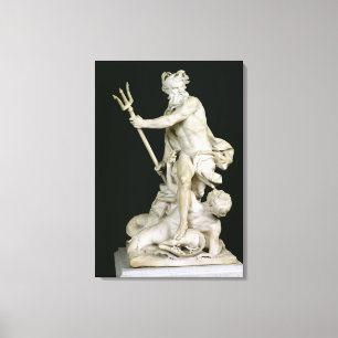 Neptune Calming the Waves, 1757 Canvas Print