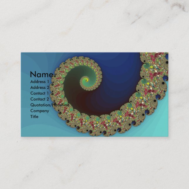 Neptune - Fractal Art Business Card (Front)