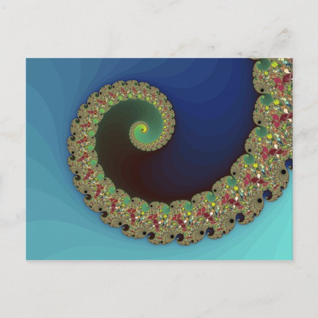 Neptune - Fractal Art Postcard (Front)