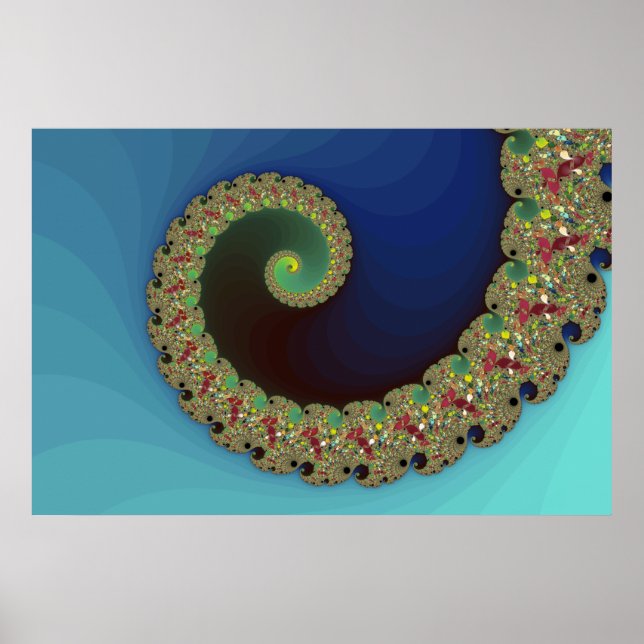Neptune - Fractal Art Poster (Front)