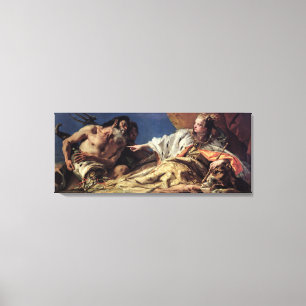 Neptune offering gifts to Venice (ceiling fresco) Canvas Print