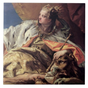 Neptune offering gifts to Venice (ceiling fresco) Tile