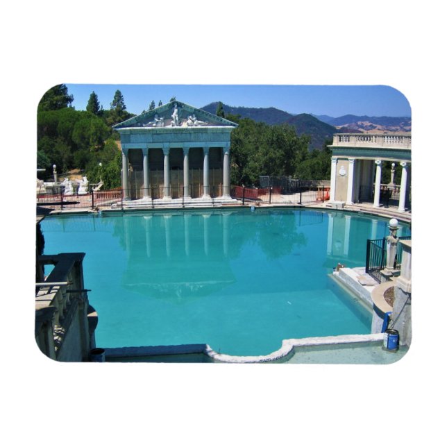 Neptune Pool at Hearst Castle, San Simeon, CA Magnet (Horizontal)