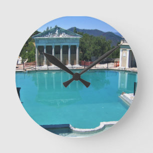 Neptune Pool at Hearst Castle, San Simeon, CA Round Clock