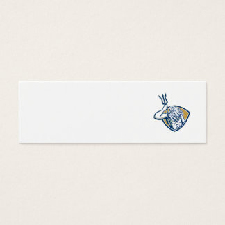 Neptune Poseidon Trident Shield Retro