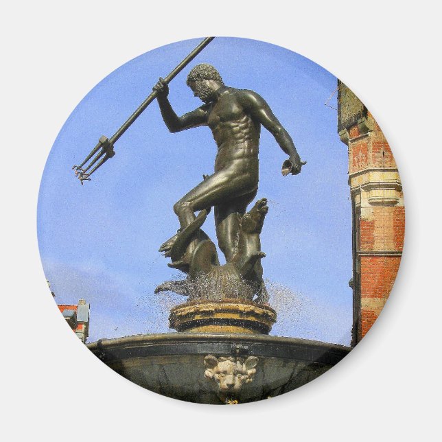 Neptune Statue Magnet (Front)