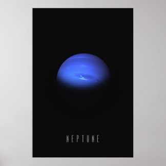 Neptune - The Windy Blue Giant of the Outer Solar Poster