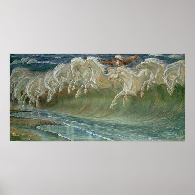 Neptunes horses poster print (Front)