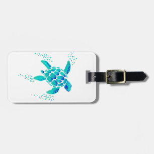 Neptune's Turtle Luggage Tag