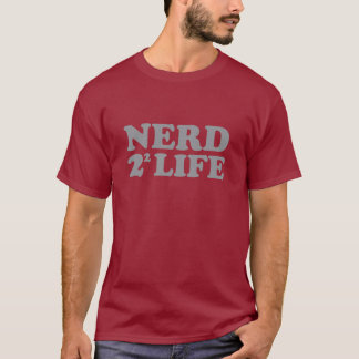 Nerd 4 Life Funny Humour Math Geek Shirt