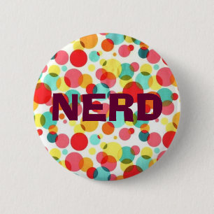 NERD 6 CM ROUND BADGE