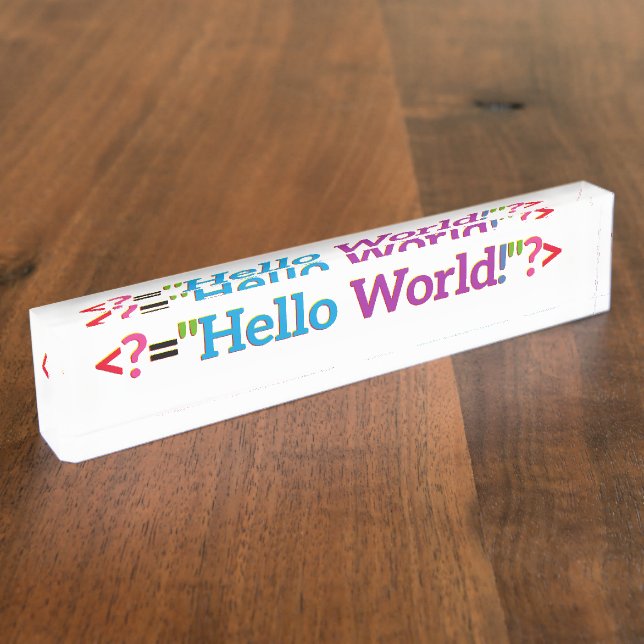 Nerd Baby Goods Nameplate (Side)