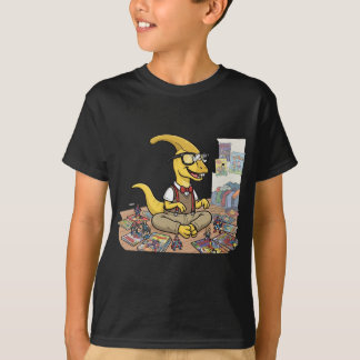 Nerd Dinosaur Comic Books Superhero Action Figures T-Shirt