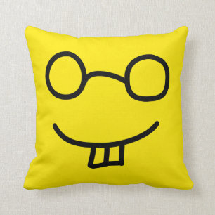 Nerd Emoticon Cushion