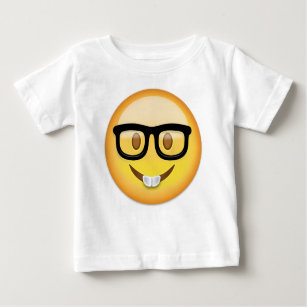 Nerd Face Emoji Baby T-Shirt
