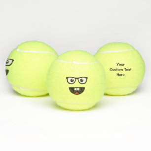 Nerd Face Tennis Balls