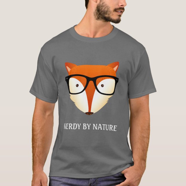 Nerd Fox Hipster Style T-Shirt (Front)