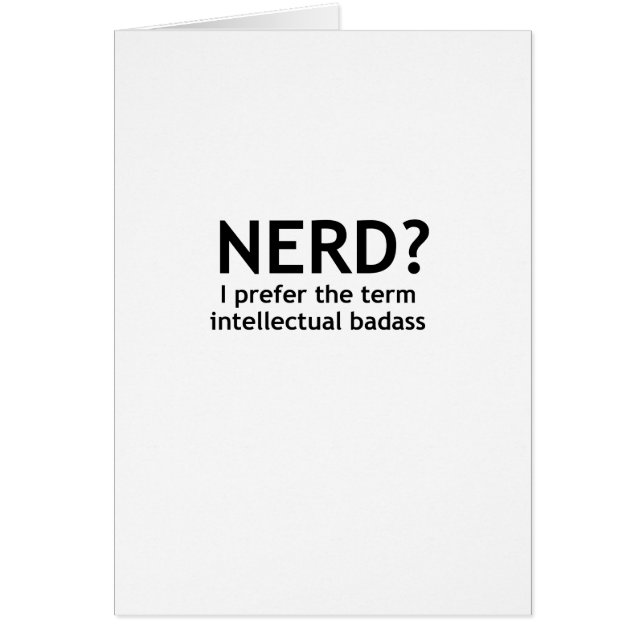 Nerd? Funny, geeky design (Front)