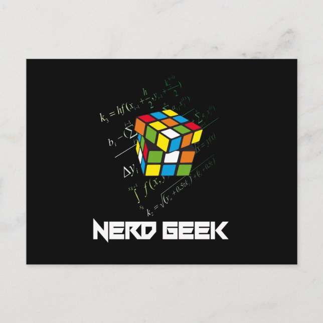 Nerd Geek Math Computer Science Funny Gift Idea Postcard (Front)