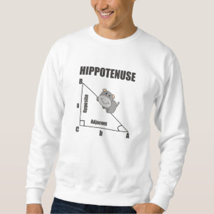 Nerd Geometry Hippotenuse Hypotenuse Math Sweatshirt