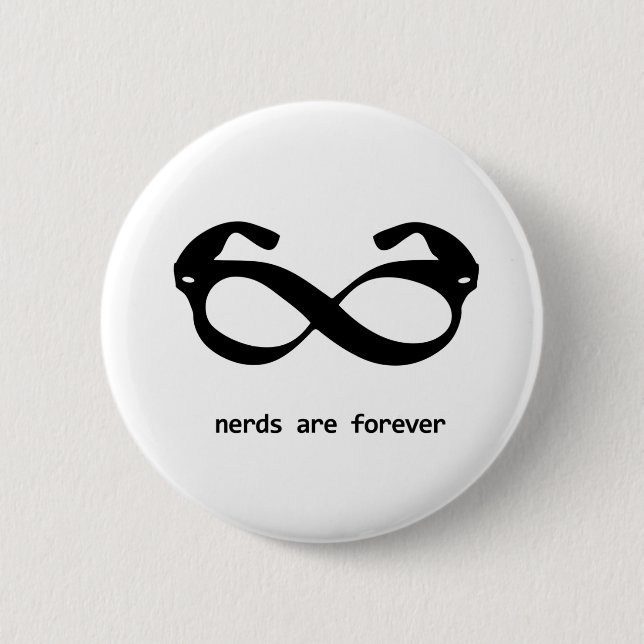 nerd glasses button (Front)